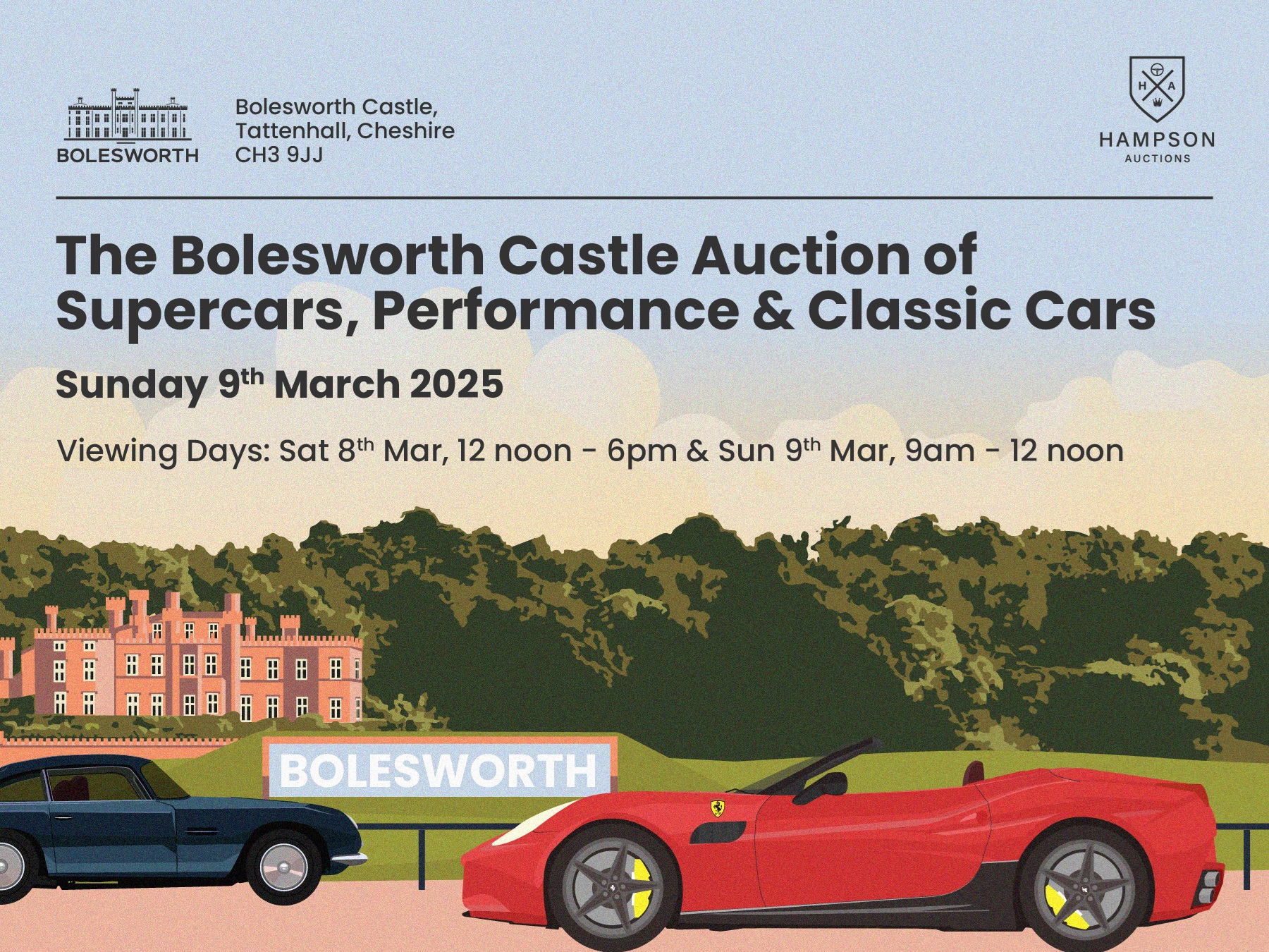 The Bolesworth Castle March 2025 Classic, Performance & Supercar Auction